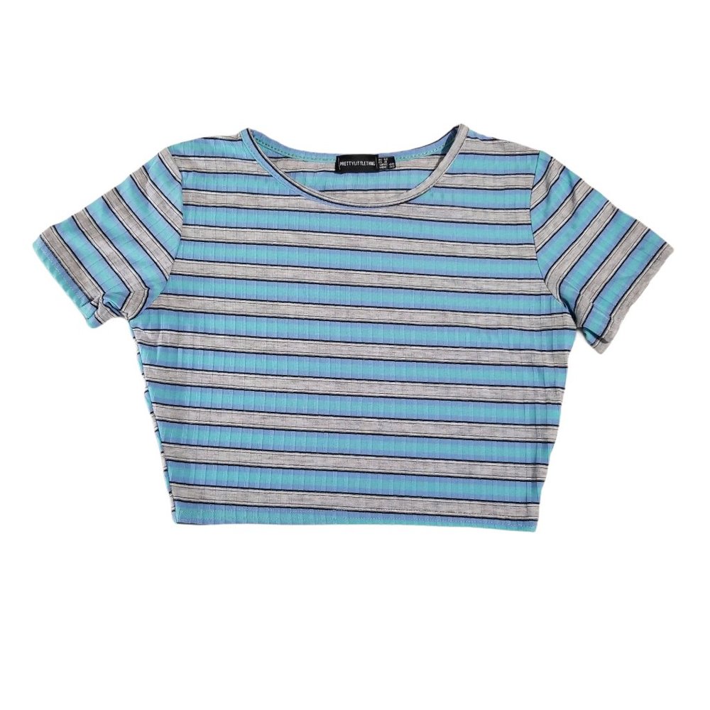 PrettyLittleThing Striped Crop Top